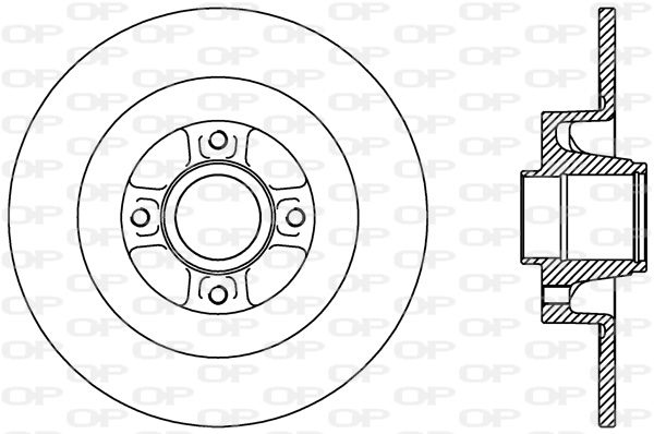 OPEN PARTS Тормозной диск BDR2427.10